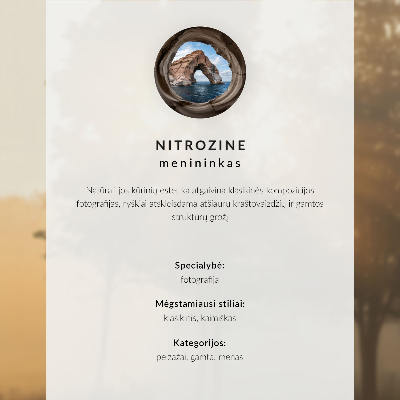 Poster mit Druckmotiv 'Nebelwald'