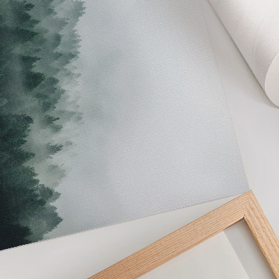 Poster mit Druckmotiv 'Nebelwald'