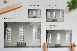Plakat mit geometrischem Design