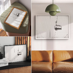 Wandposter Winterzug