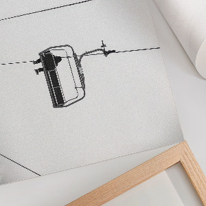 Wandposter Winterzug