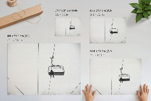 Wandposter Winterzug