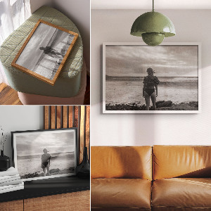 Poster bilder Frau am Wasser