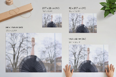 Wandposter mit elegantem Ballettmotiv
