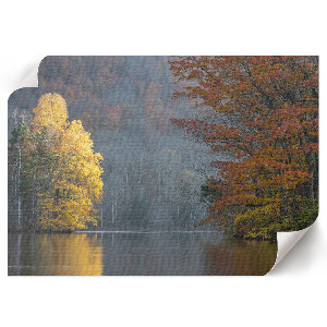 Poster mit Druckmotiv einer Herbstlandschaft