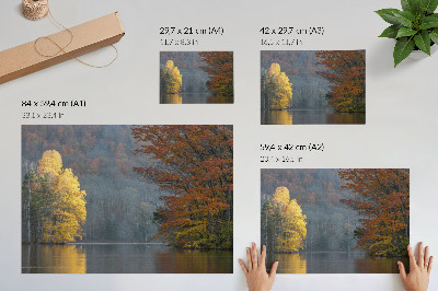 Poster mit Druckmotiv einer Herbstlandschaft