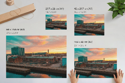 Poster mit Urban-West-Motiv