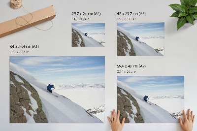 Poster „Winterabstieg“