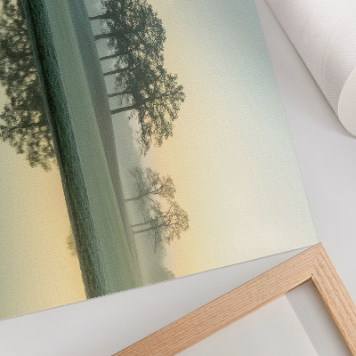 Plakat mit Morgenlandschaft
