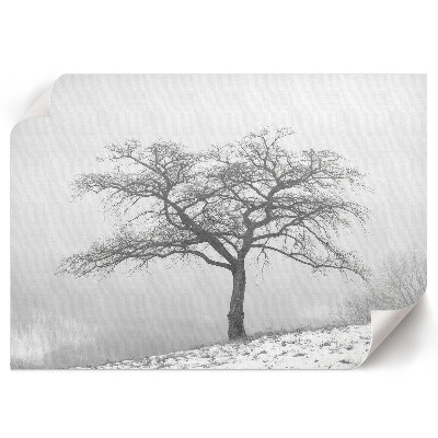 Wandposter mit Motiv eines Winterbaums