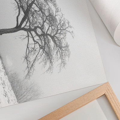 Wandposter mit Motiv eines Winterbaums