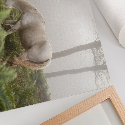 Plakat „Ein Pferd im Wald“