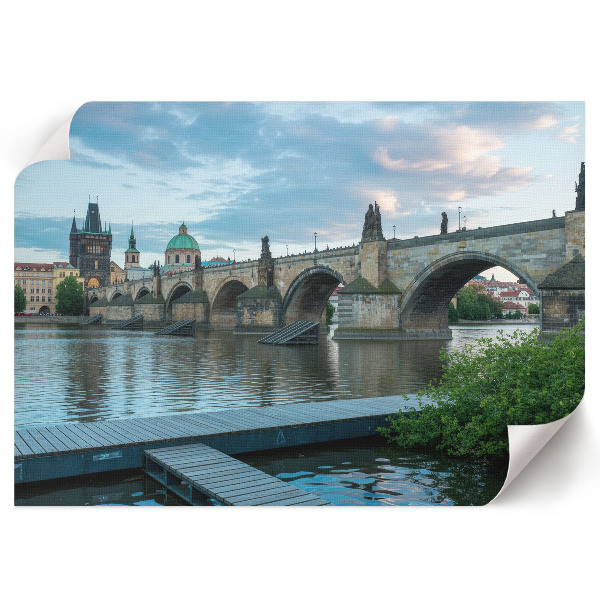 Wandposter mit historischem Brückenmotiv