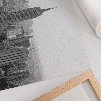 Poster mit Stadtlandschaft als Motiv