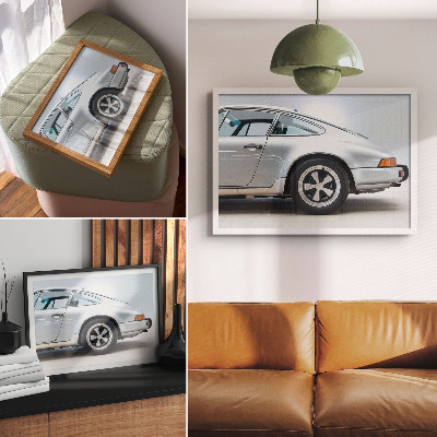 Wandposter mit stilvollem Auto