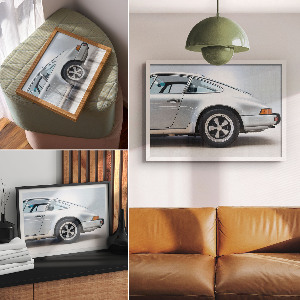 Wandposter mit stilvollem Auto