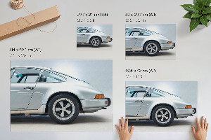 Wandposter mit stilvollem Auto