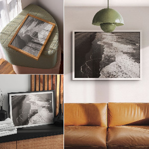 Poster druck Ruhige Wellen