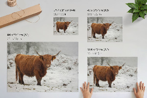 Poster mit Winterszene