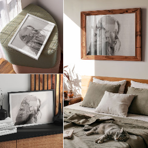 Poster bilder Baumgesicht