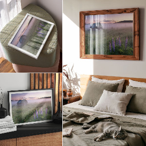 Poster Nebliger Morgen