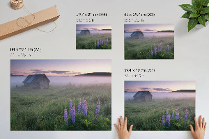 Poster Nebliger Morgen