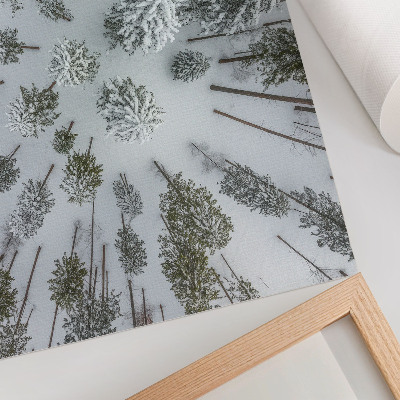 Wandposter mit Motiv Winterwald