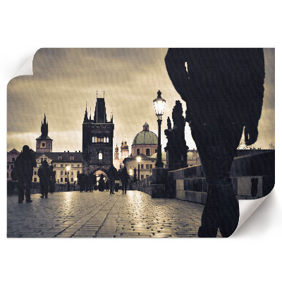 Wandposter mit historischem Stadtmotiv