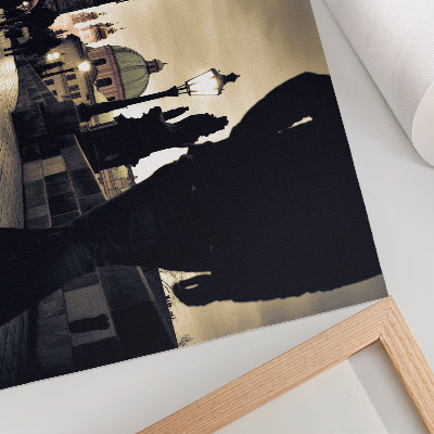 Wandposter mit historischem Stadtmotiv