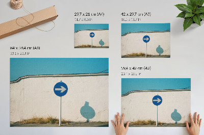 Poster mit urbaner Atmosphäre