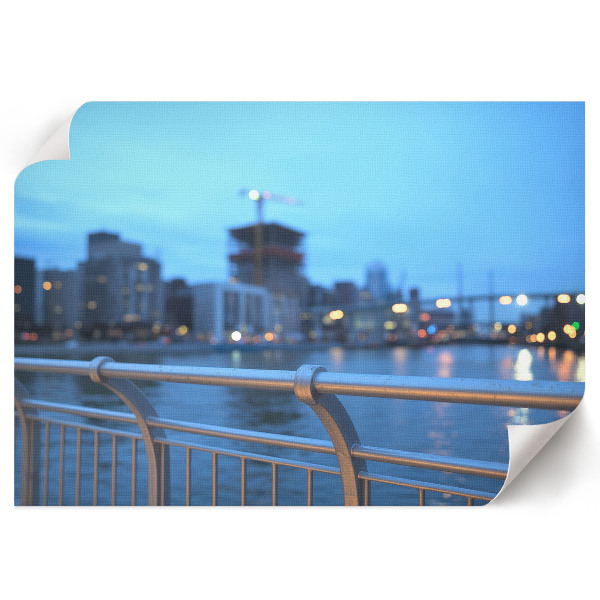 Wandposter mit Motiv "Abendstadt"