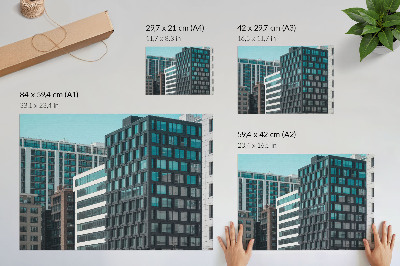 Poster mit Bildern zur Stadtarchitektur