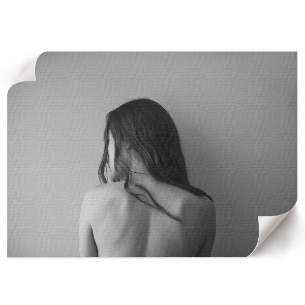 Poster druck Schwarz-weiße Silhouette