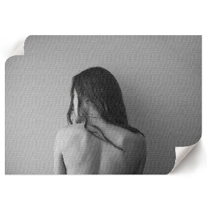 Poster druck Schwarz-weiße Silhouette