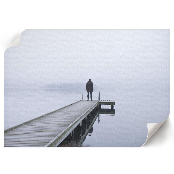 Wandposter mit nebeliger Oberfläche