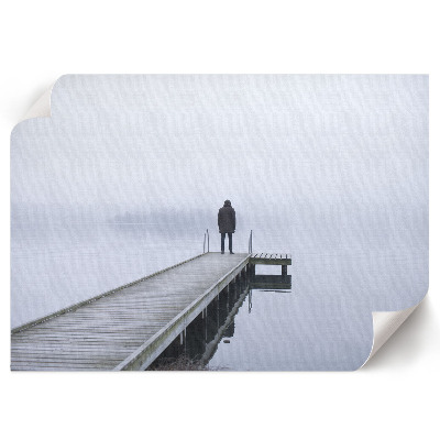 Wandposter mit nebeliger Oberfläche