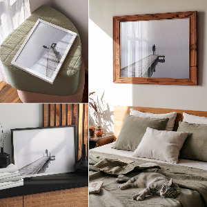 Wandposter Nebelige Oberfläche