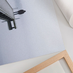 Wandposter Nebelige Oberfläche