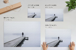 Wandposter Nebelige Oberfläche