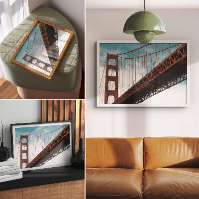 Poster mit Motiv der großen Brücke