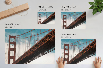 Poster mit Motiv der großen Brücke