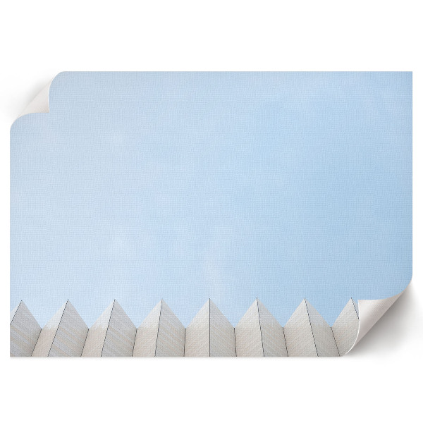 Poster mit geometrischer Fassadenabbildung