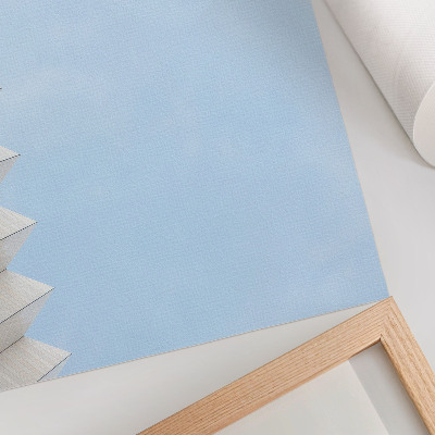 Poster mit geometrischer Fassadenabbildung