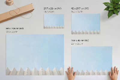 Poster mit geometrischer Fassadenabbildung