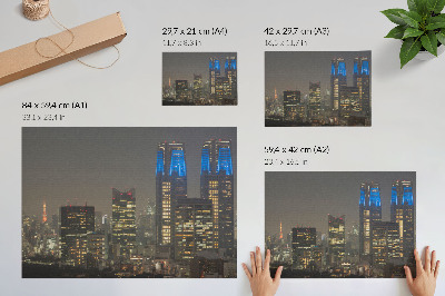 Poster mit Druckmotiv 