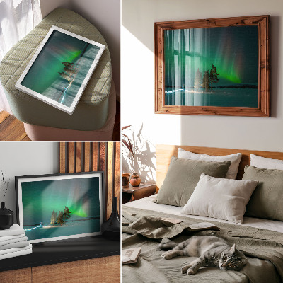 Wandposter mit Motiv der magischen Aurora