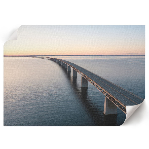 Poster mit Motiv einer Meeresbrücke