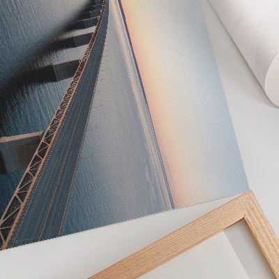 Poster mit Motiv einer Meeresbrücke