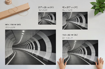 Plakat „Moderner Tunnel”