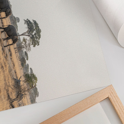 Wandposter mit Motiv der afrikanischen Savanne